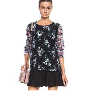 Equipment Liam Elevated Bloom Silk Blouse